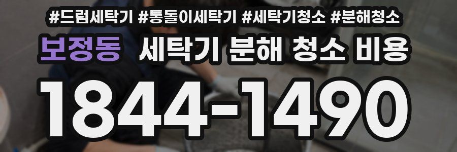 보정동 세탁기 분해 청소 비용