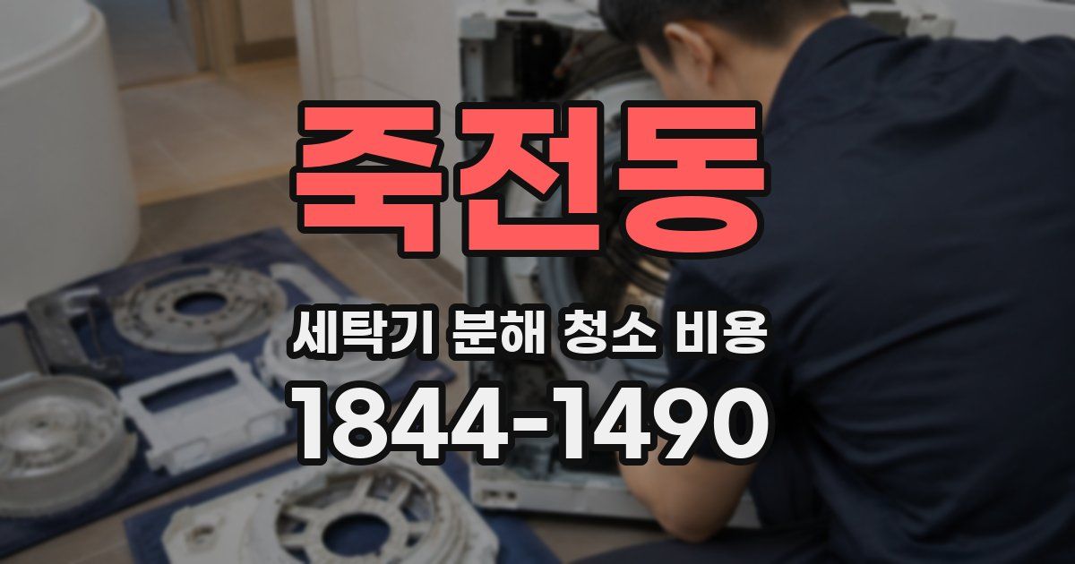 죽전동 세탁기 분해 청소 비용