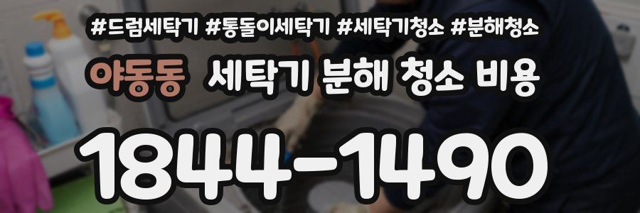 야동동 세탁기 분해 청소 비용