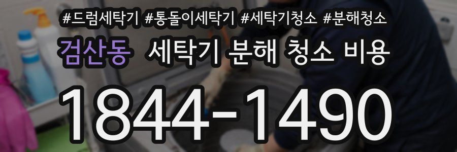 검산동 세탁기 분해 청소 비용