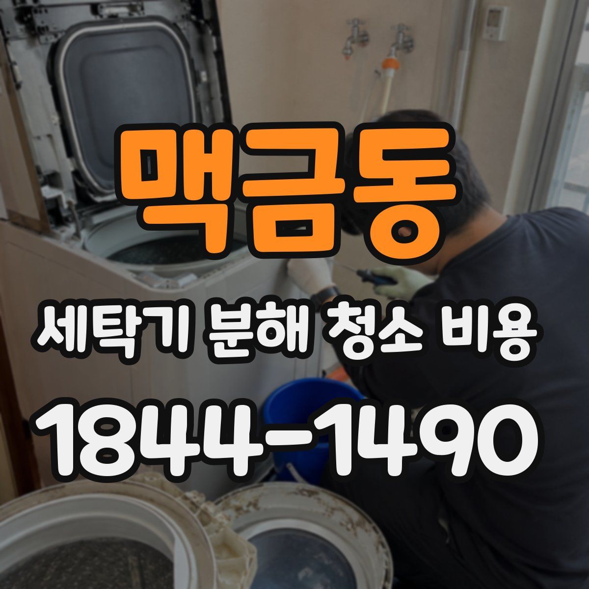 맥금동 세탁기 분해 청소 비용