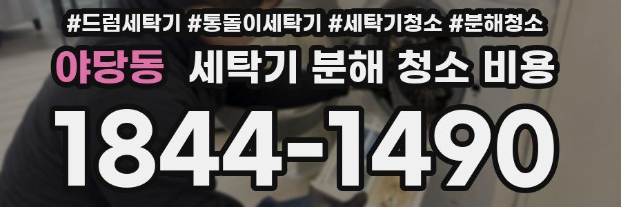 야당동 세탁기 분해 청소 비용
