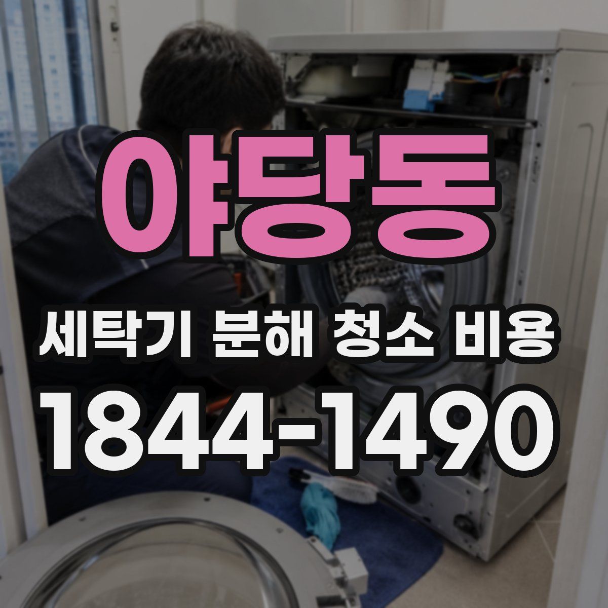 야당동 세탁기 분해 청소 비용