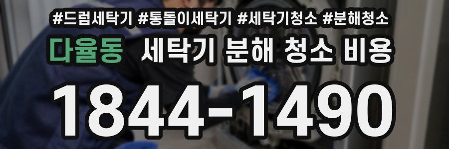다율동 세탁기 분해 청소 비용