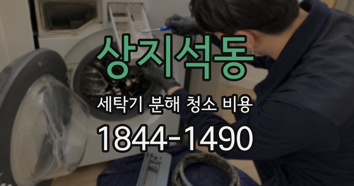 상지석동 세탁기 분해 청소 비용