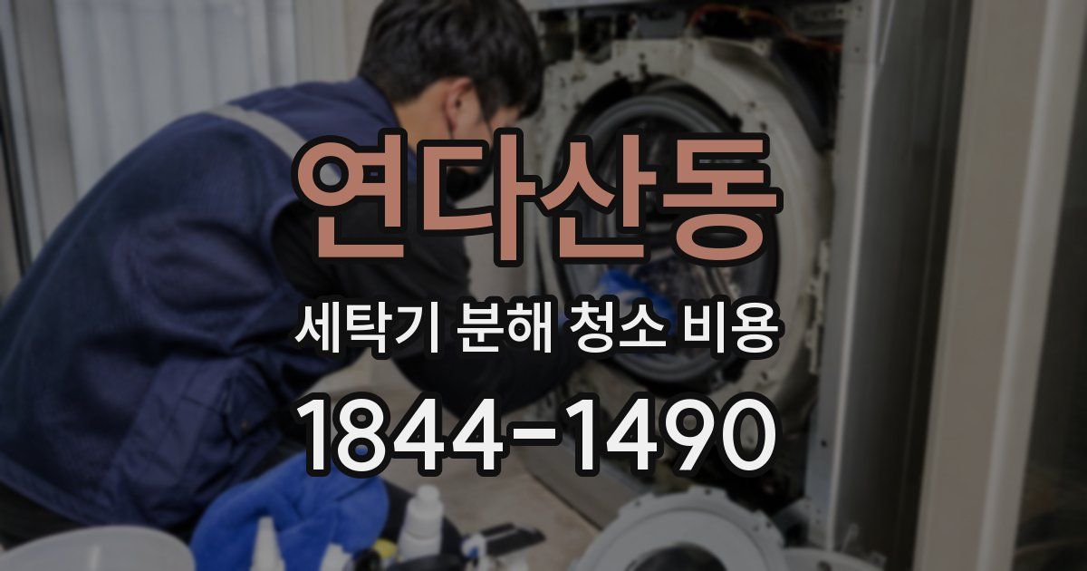 연다산동 세탁기 분해 청소 비용