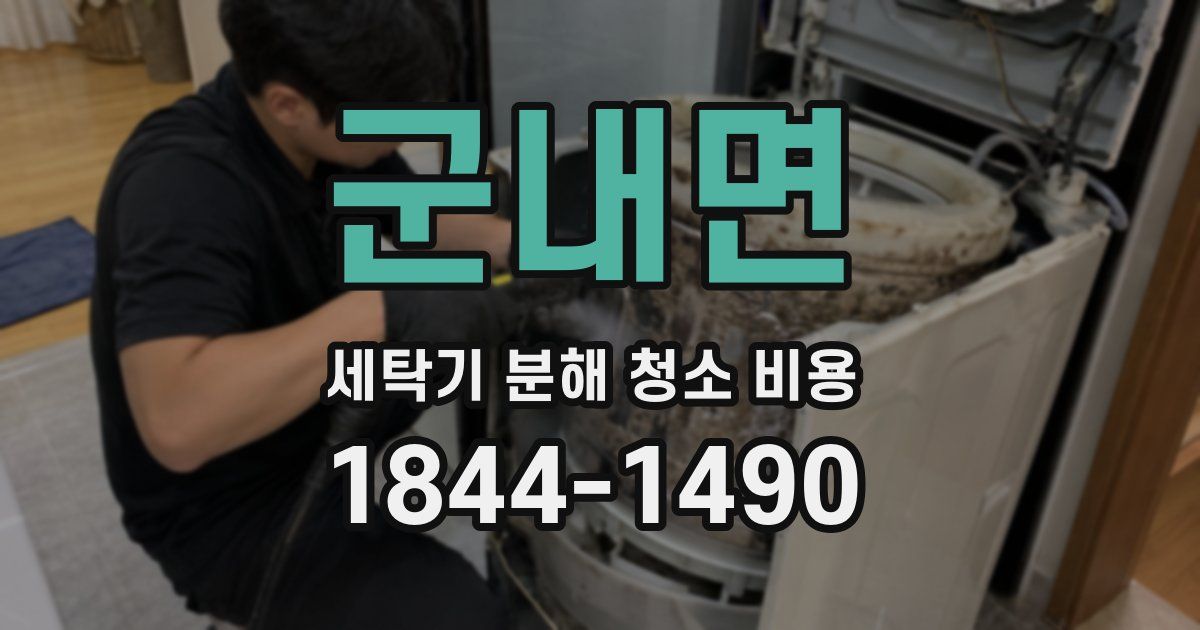군내면 세탁기 분해 청소 비용