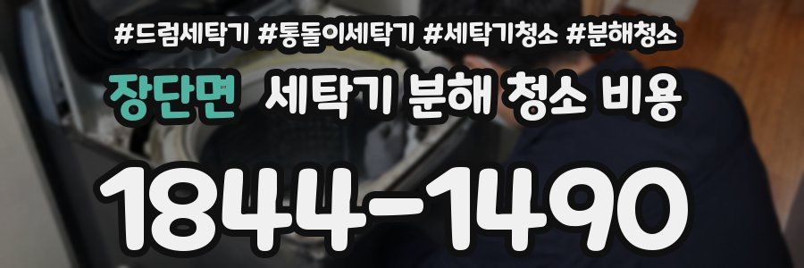 장단면 세탁기 분해 청소 비용