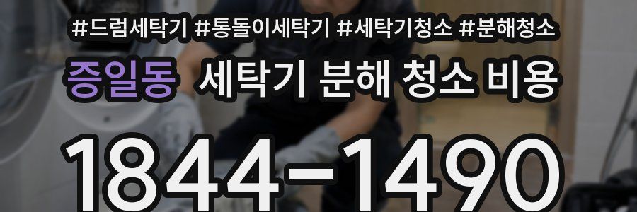 증일동 세탁기 분해 청소 비용