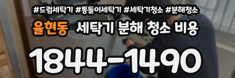율현동 세탁기 분해 청소 비용