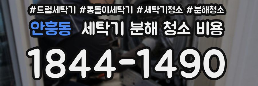 안흥동 세탁기 분해 청소 비용