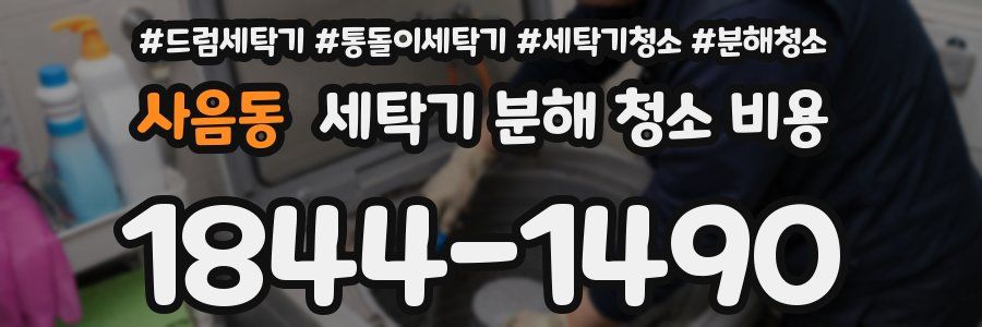 사음동 세탁기 분해 청소 비용