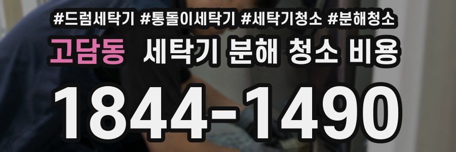 고담동 세탁기 분해 청소 비용
