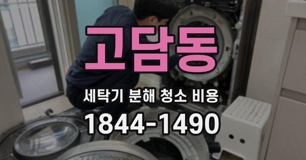 고담동 세탁기 분해 청소 비용