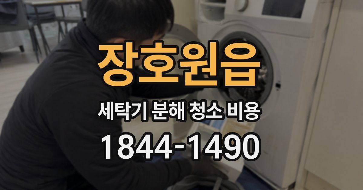 장호원읍 세탁기 분해 청소 비용