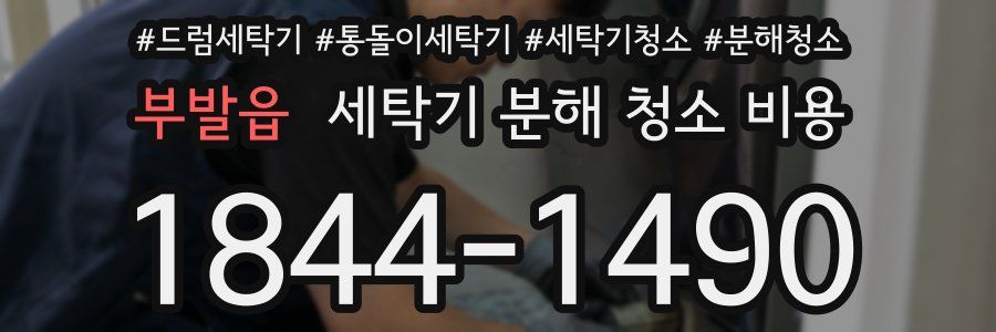 부발읍 세탁기 분해 청소 비용
