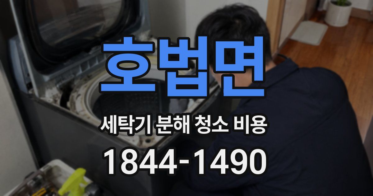 호법면 세탁기 분해 청소 비용