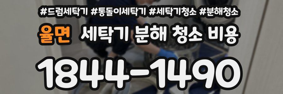 율면 세탁기 분해 청소 비용