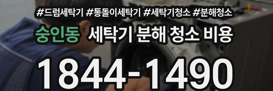숭인동 세탁기 분해 청소 비용