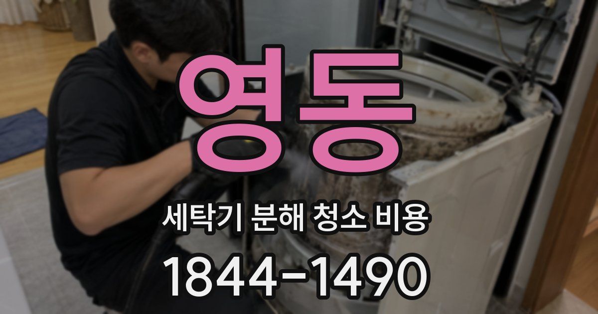 영동 세탁기 분해 청소 비용