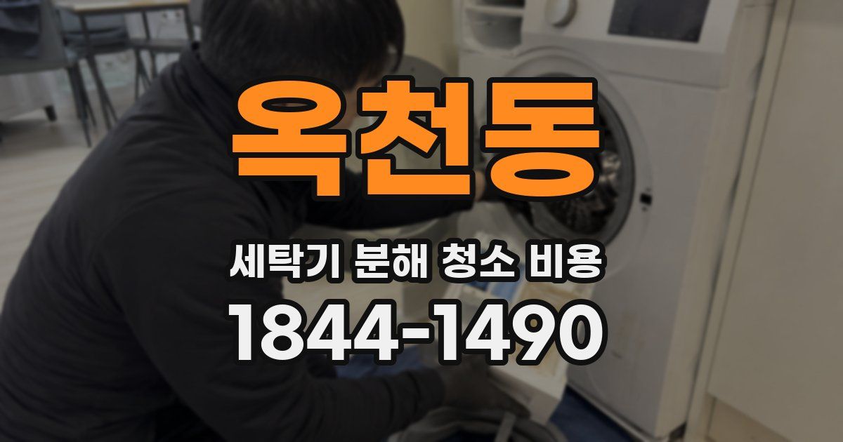 옥천동 세탁기 분해 청소 비용