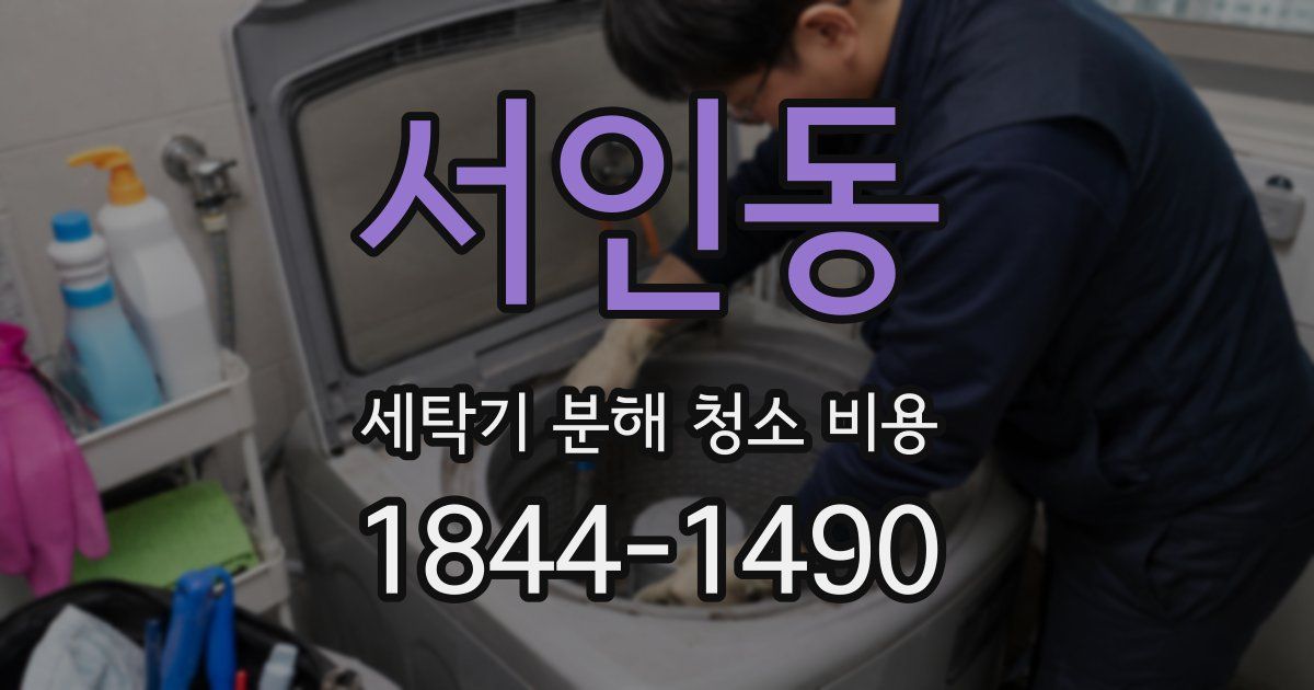 서인동 세탁기 분해 청소 비용