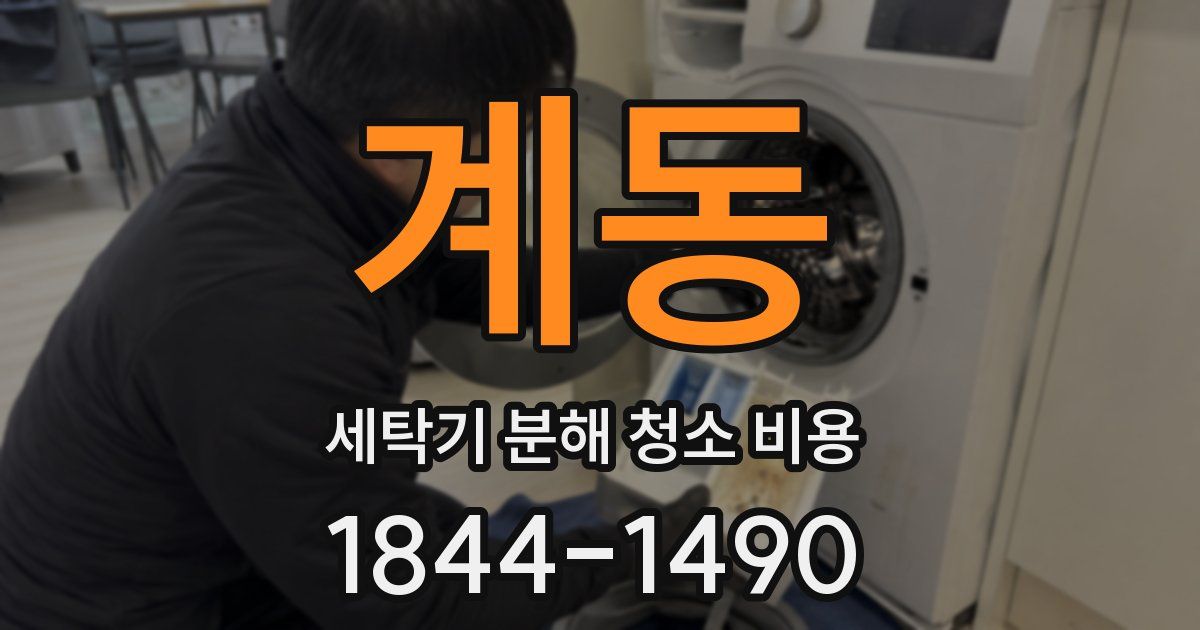 계동 세탁기 분해 청소 비용