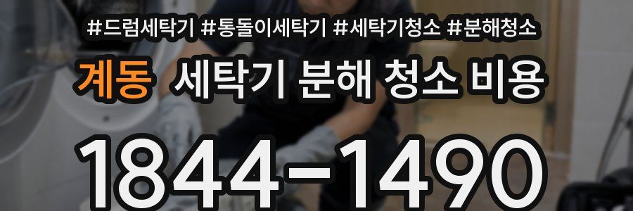 계동 세탁기 분해 청소 비용