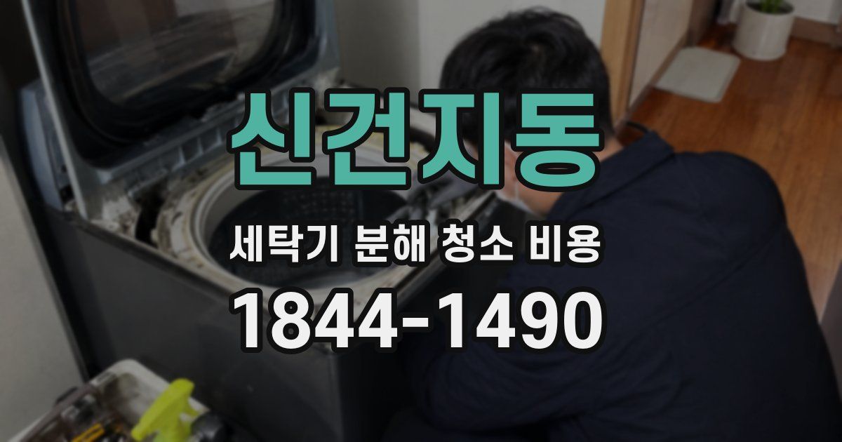 신건지동 세탁기 분해 청소 비용