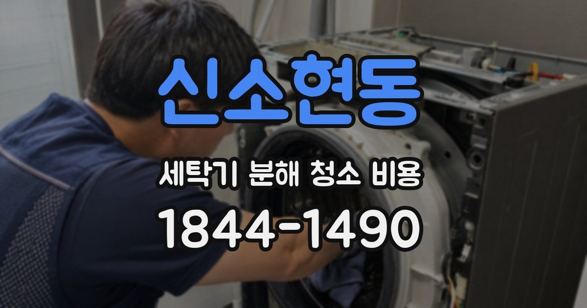 신소현동 세탁기 분해 청소 비용