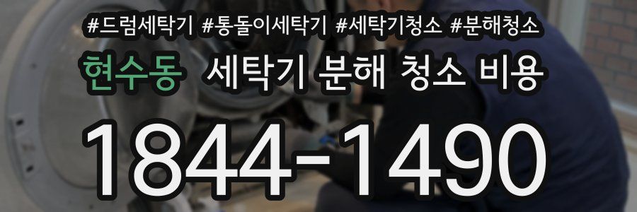 현수동 세탁기 분해 청소 비용