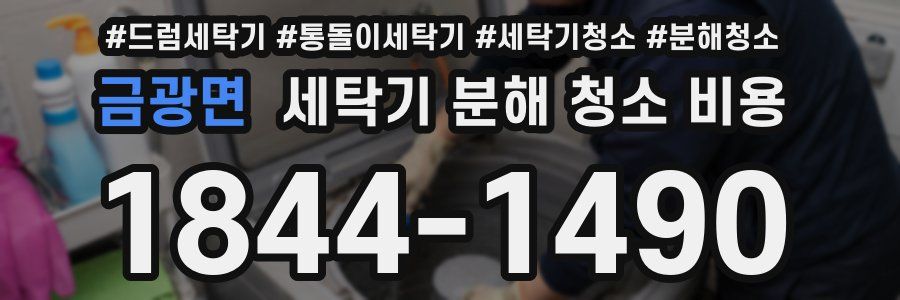 금광면 세탁기 분해 청소 비용