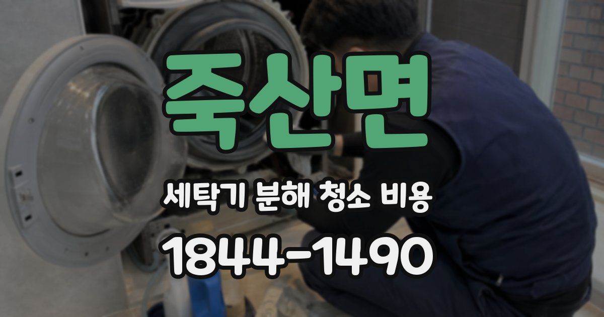 죽산면 세탁기 분해 청소 비용