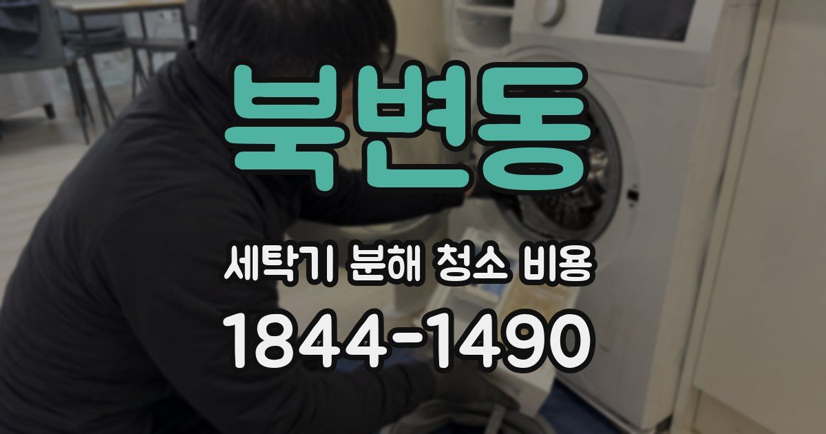 북변동 세탁기 분해 청소 비용