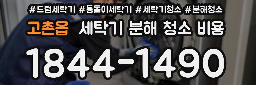 고촌읍 세탁기 분해 청소 비용