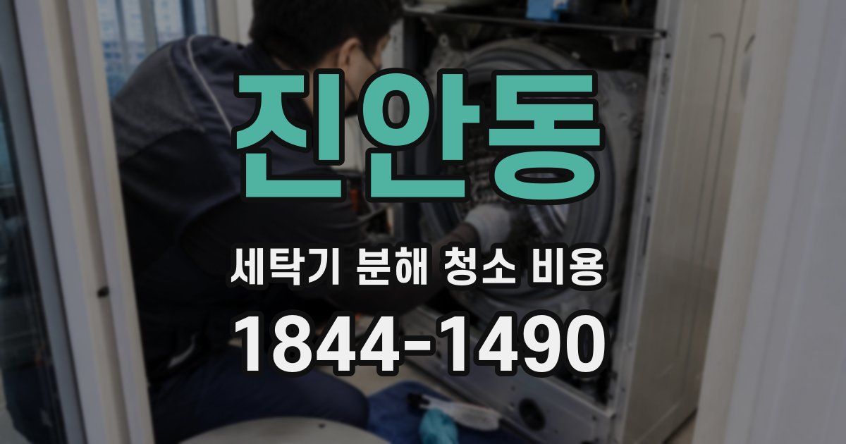 진안동 세탁기 분해 청소 비용