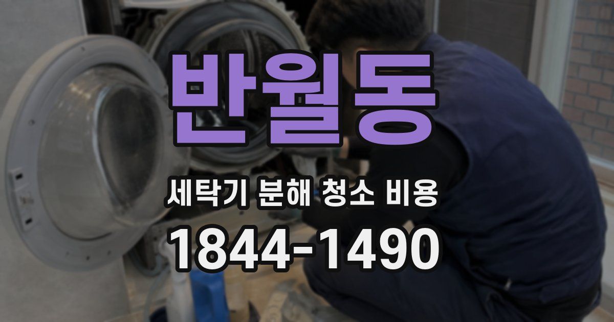 반월동 세탁기 분해 청소 비용