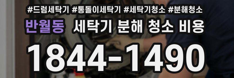 반월동 세탁기 분해 청소 비용
