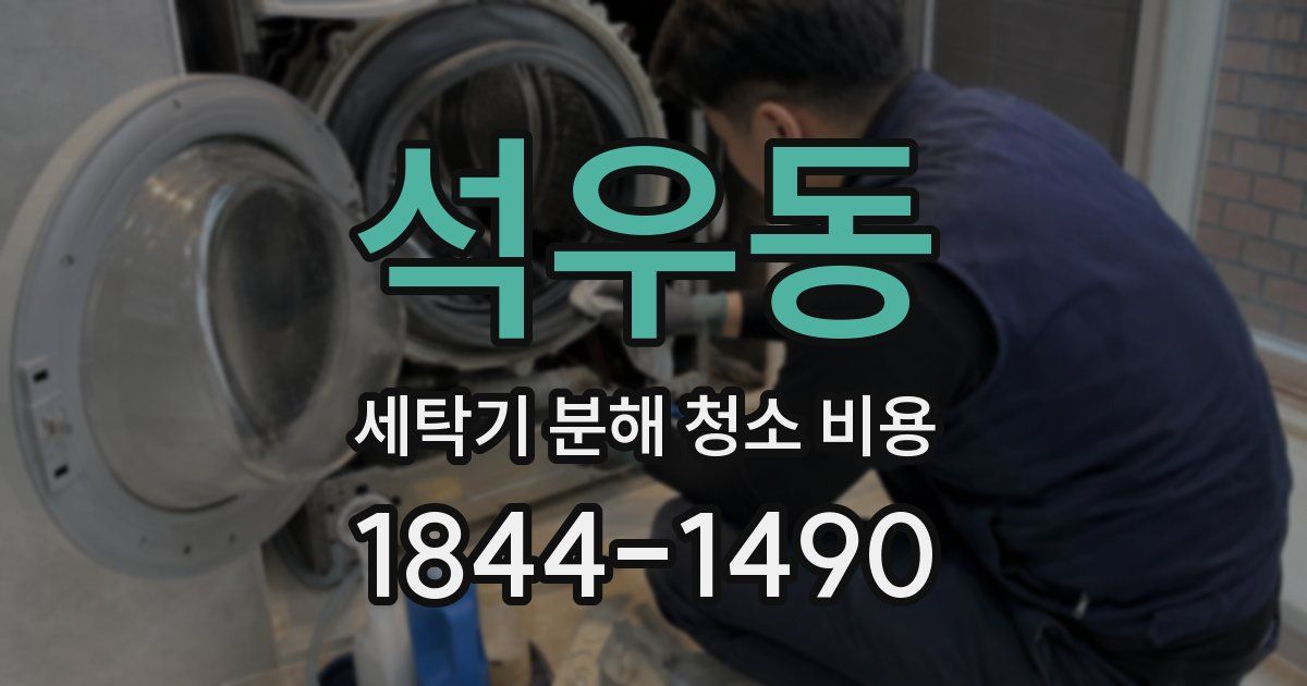 석우동 세탁기 분해 청소 비용