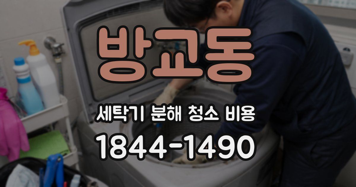 방교동 세탁기 분해 청소 비용
