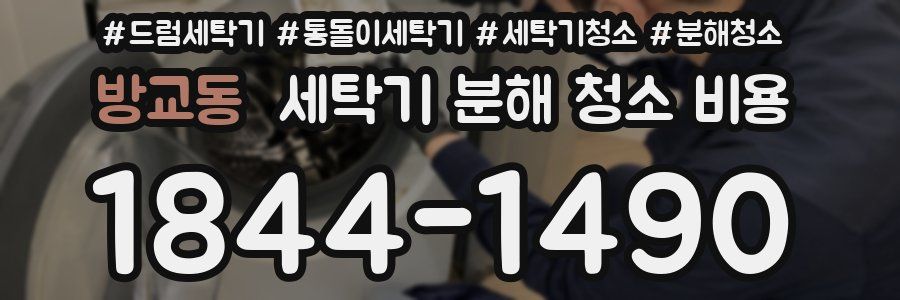 방교동 세탁기 분해 청소 비용