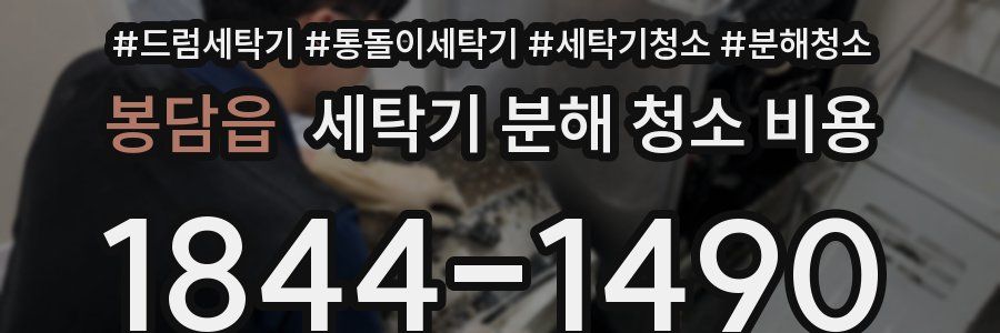봉담읍 세탁기 분해 청소 비용