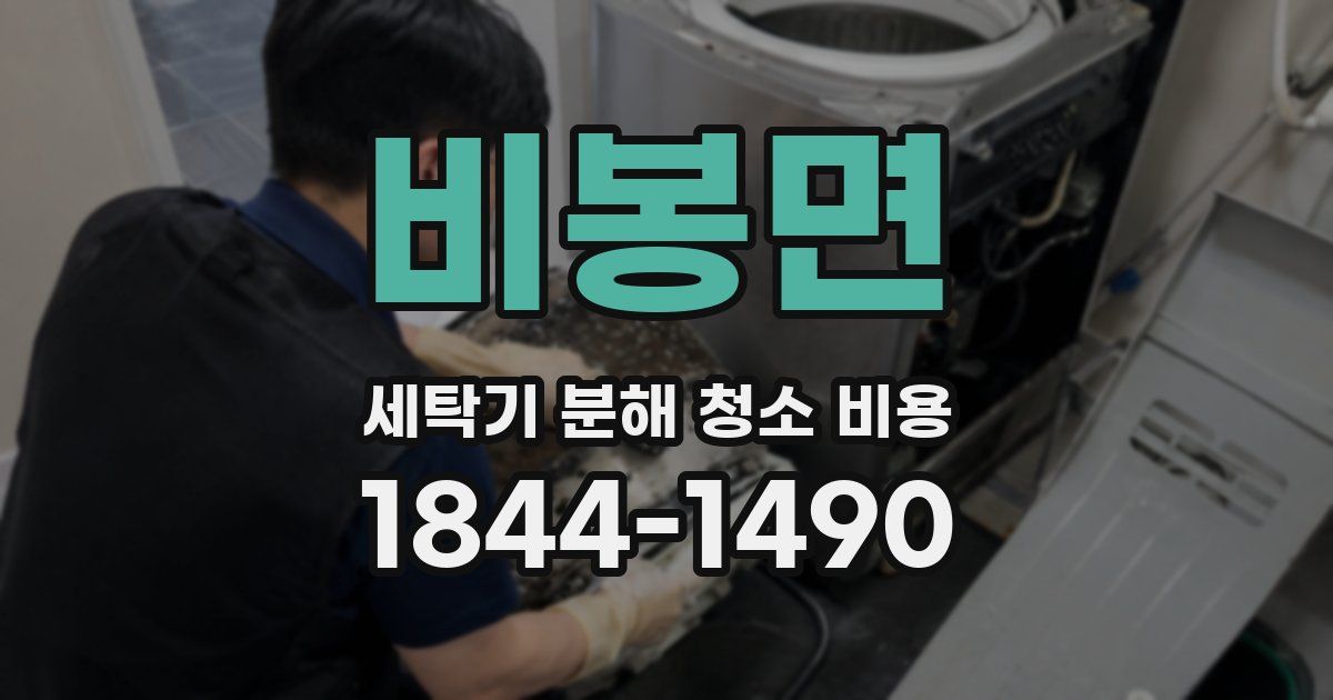 비봉면 세탁기 분해 청소 비용