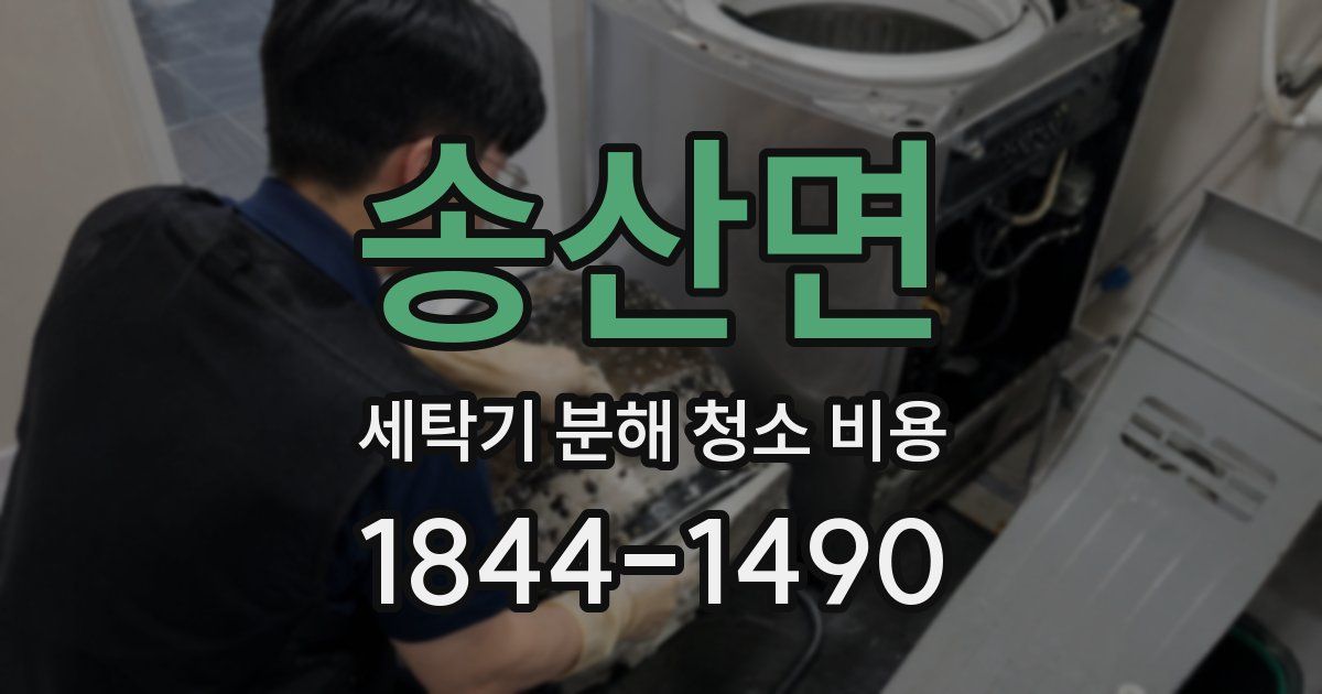 송산면 세탁기 분해 청소 비용