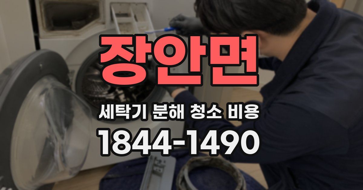 장안면 세탁기 분해 청소 비용