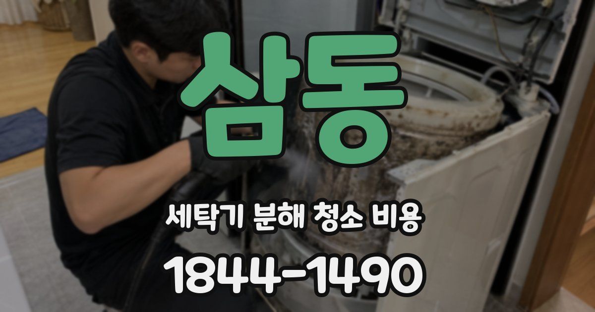 삼동 세탁기 분해 청소 비용