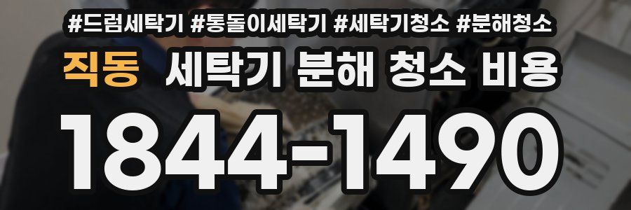 직동 세탁기 분해 청소 비용