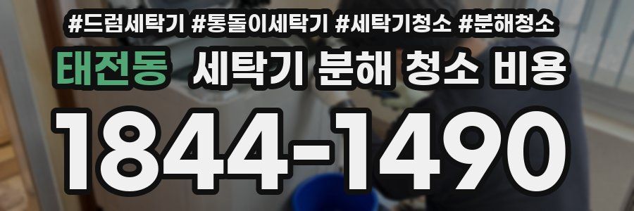 태전동 세탁기 분해 청소 비용