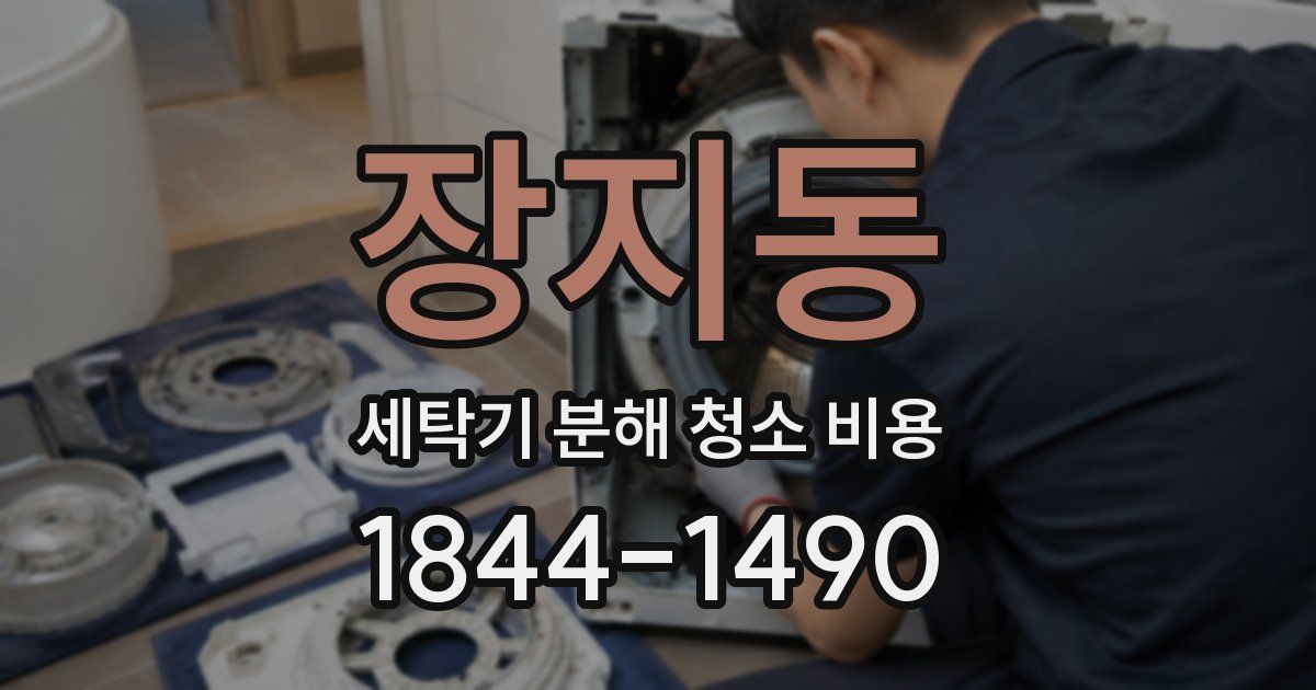 장지동 세탁기 분해 청소 비용