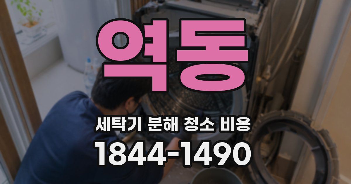 역동 세탁기 분해 청소 비용
